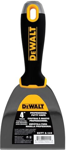 DeWalt 4 Putty Knife Stainless Steel w/Soft Grip Handle DXTT-2-140