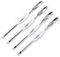 Zyliss E910042 Juego de 4 Tenedores para Marisco, 21cm, Plástico/Acero inoxidable, Blanco/Rojo, Cubiertos Especiales para Extraer Carne de Marisco, Apto Para Lavavajillas