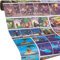 COMIC Geschenkpapier. Kinder & Jugend Geschenkpapier für Mädchen & Jungs zum Geburtstag, Einschulung, etc. Geschenkpapier Rolle 5 Meter. Gratis dazu: 9x Geschenkanhänger.