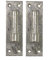 Merriway BH06856 (2 Pcs) Gate Hinge Brackets 13mm Pin Heavy Duty Wrought Iron Galvanised - Pack of 2 Pieces