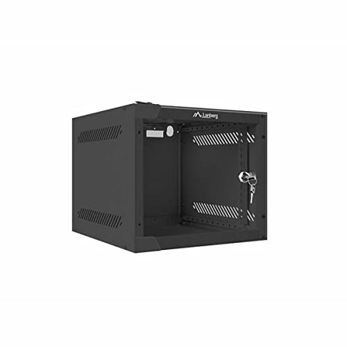 ARMARIO LANBERG MURAL RACK 10 4U/280X310 FLAT PACK NEGRO PUERTA CRISTAL