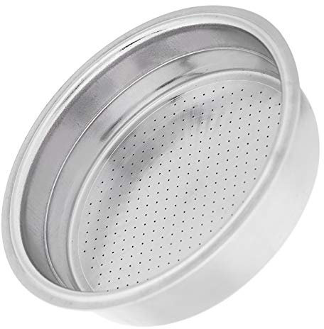 Cesta de Filtro de Café, Haofy Filtro de Café de Acero Inoxidable Reutilizable, Canasta Colador de Filtro de Café Presurizado de Doble Capa de 51 mm, Accesorio para Máquina de Café y Cafetera (1)
