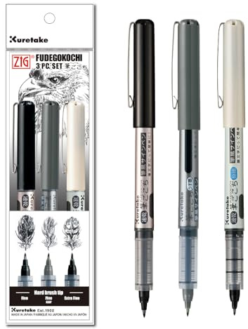 Kuretake INKTOBER special set (3 pcs set)