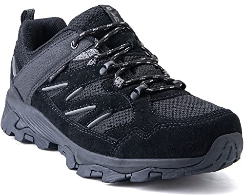 SILENTCARE Walking Shoes Mens Waterproof Low Rise | Hiking Shoes Mens Non-Slip Lightweight Trekking Outdoor Shoes Camping Climbing