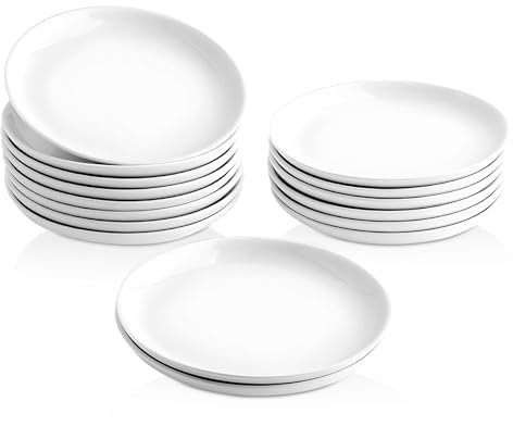 XINLTC Speiseteller Weiße Kuchenteller, 14CM