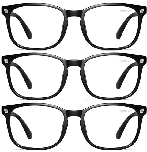 Gaoye Blue Light Glasses for Women - 3 Pack | Computer Glasses, Blue Light Blocking, Stylish Eyewear Frame Accessories