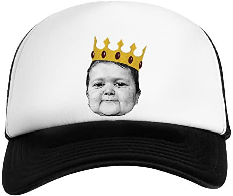 Hasbulla Magomedov Crown Mini Khabib Meme Weiß Schwarz Unisex Kinder Baseball Cap Kids White Black