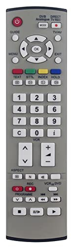 ALLIMITY Ersatz Fernbedienung passend für Panasonic EUR7651050A EUR7651080 EUR7651090 TH-42PV60E TH-42PA50 TH-42PV62E TH-37PX60EH TH-37PV60R TH-37PX61E TH-42PA40 TH-42PA60E