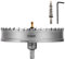 Mollom (172mm | 6-3/4) Scie cloche en carbure pour usage intensif avec 2 forets pilotes, coupe l'acier inoxydable, l'acier doux, le fer, le cuivre, le laiton et le plastique