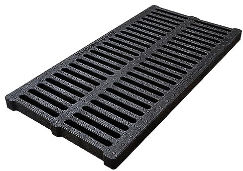 Entwässerungsrinne Gartenabflussroste, Langlebige Schwarze Drainageabdeckung Draußen Kanalisationsroste Systeme Für Kanalisation Graben Kanal Rinne, Garage Boden Wasserfänger Platte ( Color : L W H ,