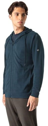 Super.Natural Herren Everyday Hoodie Jacke, Blueberry, L