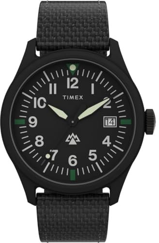 Timex Herren Analog Quarz Armbanduhr mit einem Stoffband Traprock