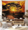 Sxakswol Wandteppich Groß Afrika Wandteppich 230x180 Wandbehang Landschaft, Tapisserie 3D Wandtuch Aesthetic Wandteppiche für Wohnzimmer Schlafzimmer Wohnheim Wanddeko B4798