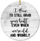 Yelolyio I Will Still Grab Your Butt Weihnachtsschmuck 2023 Zitate Ornament für Weihnachtsbaum Dekor Keramik Ornamente Hängende Andenken für Weihnachtsbaumschmuck Weihnachtsgeschenke