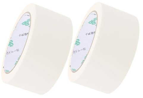 STOBOK 2 Rollen Weißes Paketband Kartonverschlussband Packband Aus Papier Pappband Urlaubsversandzubehör Versandband Weißes Klebeband Dichtungsband Klebestreifen Bilderrahmen Kraftpapier