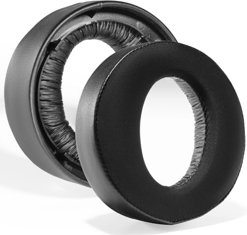 PESLNG Cuscini di ricambio in ecopelle professionale per Sony PS5 Pulse 3D, Utilizza schiuma memory di alta qualità per maggiore comfort e durata. (Gel rinfrescante-Nero)
