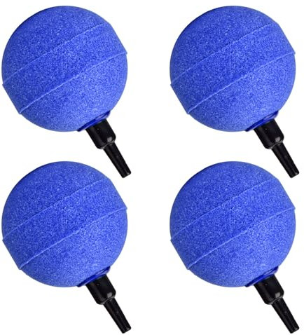 Lot de 4 diffuseurs de bulles d'air en forme de boule de 5,1 cm pour aquarium