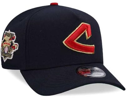 New Era Cleveland Indians American League Throwback Edition 9Forty A Frame Snapback Cap