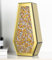 SHYFOY Goldene Vase Glas 36cm Hoch, Große Vase mit Kristall Diamanten Dekor für Mittelstücke, Moderne Dekorative Vasen für Home Decor Tisch Eingang (Gold)