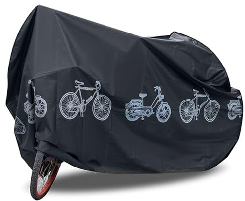 Hbbgdiy Bike Cover 79x39 Inch Bike Covers for Outside Storage Nylon Waterproof Dustproof Anti-UV Bicycle Cover Outdoor Storage Tent for Mountain Road