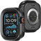 ZZDZZ 2 en 1 Funda Compatible con Apple Watch Ultra 2/Ultra 49mm, Dura Metál Bumper Resistente Arañazos Protección Carcasa para Apple Watch 49mm (Negro)