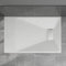 Blümme Rectangle Shower Tray 1100x700mm Bathroom SMC Slip-Resistant Flat Shower Base for Shower Enclosure Cubicle and Wetroom White