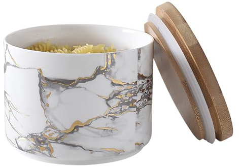 Dowbom Sucrier avec Couvercle Hermétique, Pot À Sucre, Pot De Rangement, Récipient À Sucre (Blanc, 700 Ml)
