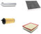 Kit Filtri Tagliando Compatibile con BMW Serie 1 F20 116d 118d 120d, 4 Pezzi, Filtro Olio, Aria, Abitacolo e Carburante