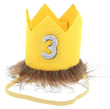 OFFIGAM Geburtstagshut Geburtstagskronen Geburtstagstorte Hut Kappe Kleinkinder Sonnenhut Neonhut Sonnenhut Für Junge Krone Kronkorken Für Kinderpartys Polyester