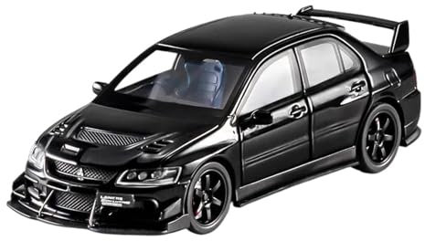 1 32 Für Mitsubishi Lancer Evolution EVO IX 9 Legierung Sportwagen Modell Druckguss Metall Rennfahrzeuge Auto Modell Druckgussmodelle Motorfahrzeuge(Schwarz)