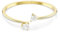 Swarovski Mesmera Attract Armreif, Herz, Weiß, Goldlegierungsschicht