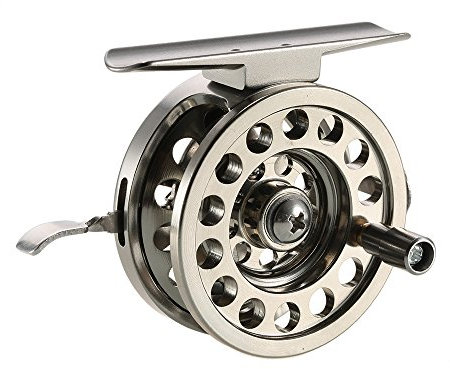 Angelrolle für Rechtshänder, Aluminiumlegierung, glatt, Eisangeln, Angelzubehör