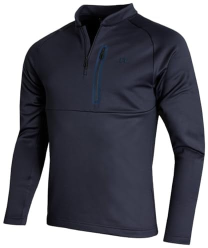 J.Lindeberg Mens Adam Quarter Zip Mid Layer Wicking Golf Sweater