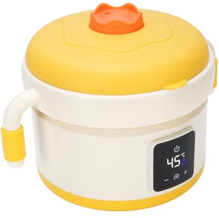 Riuulity Electric Food Warmer Container USB Rechargeable Heated Infant Feeding Bowl for Convenient Meal Preparations