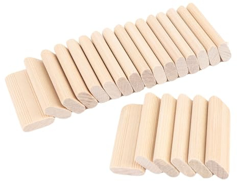 Xiuganpo 50 Stück Holz Domino Tenon Set, Dübel Block 8x22x50mm, Multifunktion Ale Lose Tenons für Tischlerei Holz Bearbeitungs Möbel Spleißen, Tischlerei, Gehäuse und Arbeit