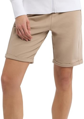 Elbsand Damen Sweat-Shorts Bermuda Kurze Sweathose ESBrinjana 70223 00 Camel (2180) XL