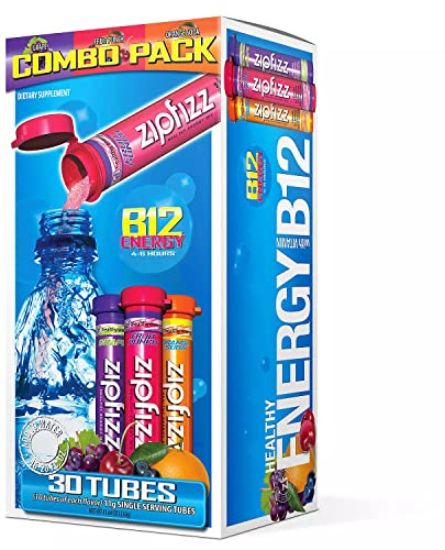 Zipfizz Healthy Energy Drink Mix, Variety Pack, 30-count