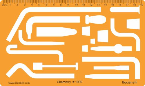 Chemie Laborgeräte Schablone Chemieschablone Chemische Apparate Zeichenschablone Technisches Zeichnen