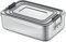 Küchenprofi Lunchbox klein, hochwertiges Aluminium, Silber, LBH 18 x 12 x 5cm, Deckel mit Silikonabdichtung, mit Unterteilung, Brotdose Aluminium, Brotzeitbox, Vesperdose