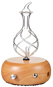 Nebulizing Pure Essential Oil Aromatherapy Diffuser, Premium Home & Professional Use, No Heat, No Water, No Plastic – Light Radiance by Organic Aromas