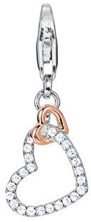 ESPRIT Charm Damen-Anhänger ES-AFFECTION 925 Silber rhodiniert Zirkonia transparent - ESCH91592D000