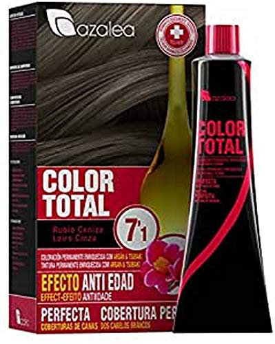 ALEA - Tinte Pelo Mujer - Color Total - Nº 7.1 - Color Rubio Ceniza - Coloración Permanente en Crema - Aceite Argán y Tsubaki - Cobertura Total de Canas - Aclara 3 Tonos en Cabellos Naturales