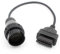 LoongGate OBD Car 38 Pin to OBDII 16 Pin Adapter Connector Cable 3 Pin Pass Through for W124 W202 S202 etc