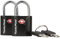 Candado para maleta de viaje, mochila, taquilla y más con llaves | Aprobado por la TSA | Negro (2 uds.)