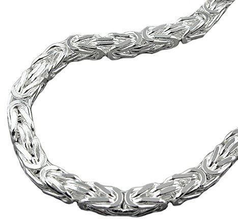 Gallay Kette 8mm Königskette vierkant glänzend Silber 925 80cm