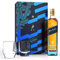 Johnnie Walker Blue, Whisky Escocés, Pack con Dos Vasos de Regalo, 700 ml