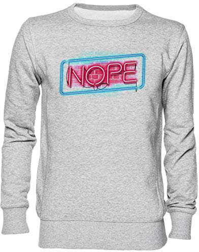 Capzy Nope Grau Jumper Sweatshirt Unisex Herren Damen Größe XXL Grey Unisex Jumper Size XXL