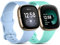 CeMiKa Compatibile con Fitbit Versa 4/Versa 3 Cinturino/Fitbit Sense/Sense 2 Cinturino, Morbido Sportivo di Ricambio Cinturini Compatibile con Fitbit Versa 4/Versa 3/Sense, Piccolo Acqua/Lilla