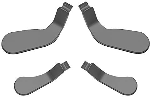 Elite Controller Paddel, Metall Edelstahl Ersatzteile für Xbox One Elite Controller Serie 2 Modell 1797-4 Stück (schwarz)