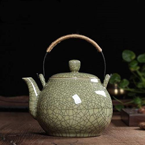 Ceramic Teapot Ceramic Teapot Large-Capacity Cold Water Bottle Household Herbal Teapot for Bulk Tea and Tea Bags (Color : Five, Size : 1270ml)